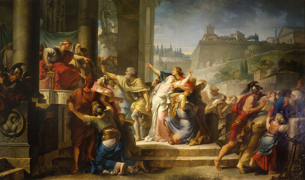 Detail of The Death of Virginia, 1757-1759 by Gabriel François Doyen