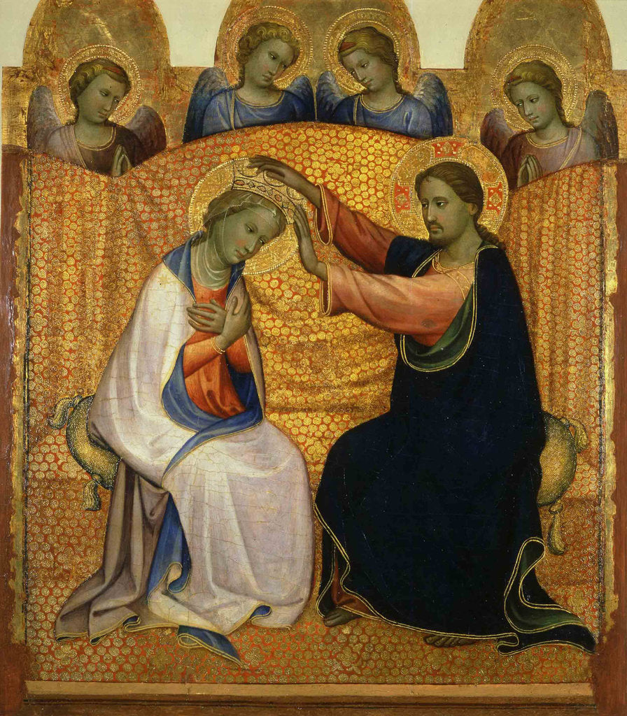 Detail of The Coronation of the Virgin, ca 1404 by Gherardo Starnina