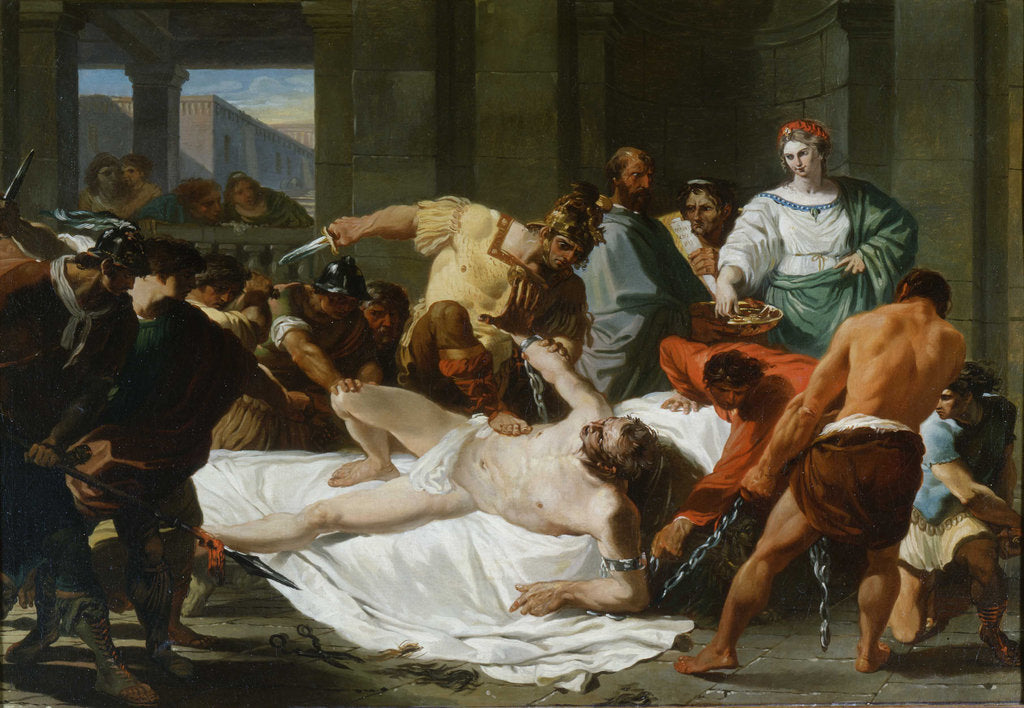 Detail of Delilahs Betrayal and Samsons Imprisonment by the Philistines, 1784 by Felice Giani