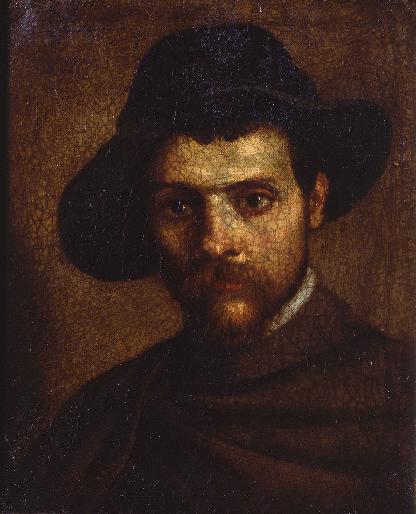 Detail of Self-portrait, 1593 by Annibale Carracci