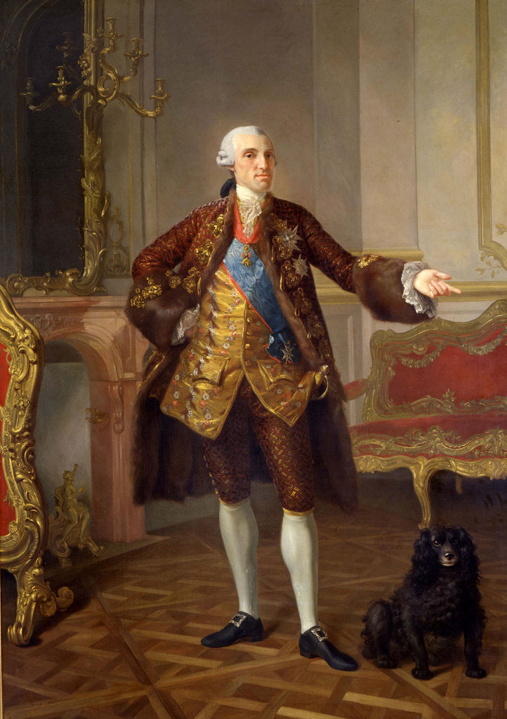 Detail of Portrait of Philip I, Duke of Parma, 1765 by Laurent Pécheux
