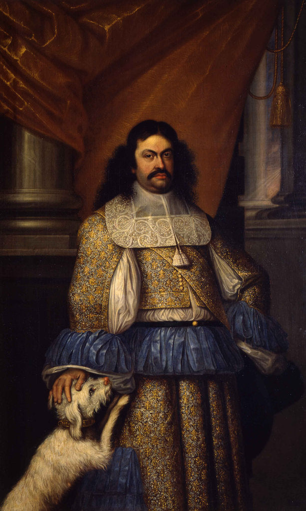 Detail of Portrait of Ranuccio II Farnese (1630?1694), Duke of Parma by Jacob Denys