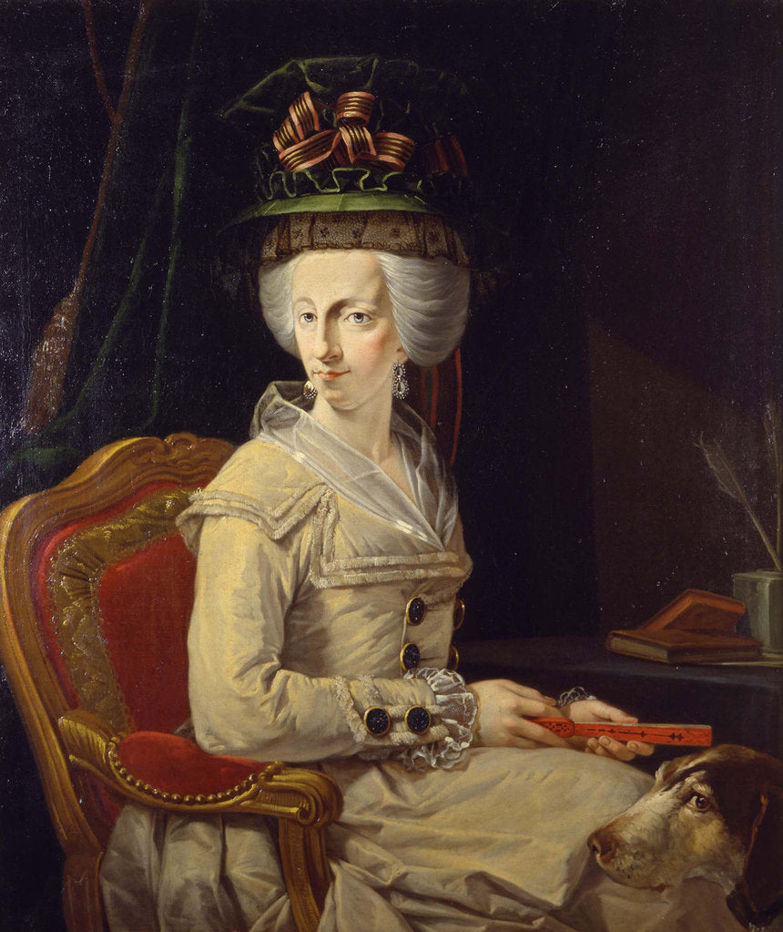 Detail of Portrait of Maria Amalia of Austria, Duchess of Parma by Domenico Muzzi
