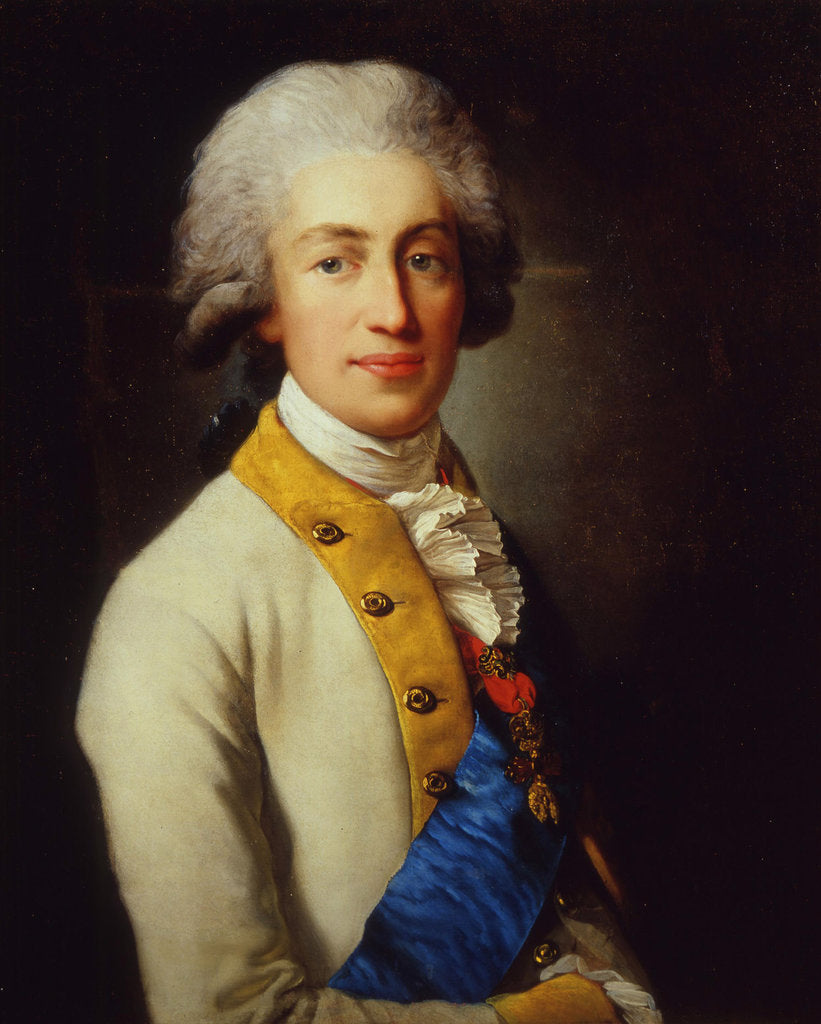 Detail of Portrait of Prince Maximilian of Saxony, Late 18th cent by Anonymous