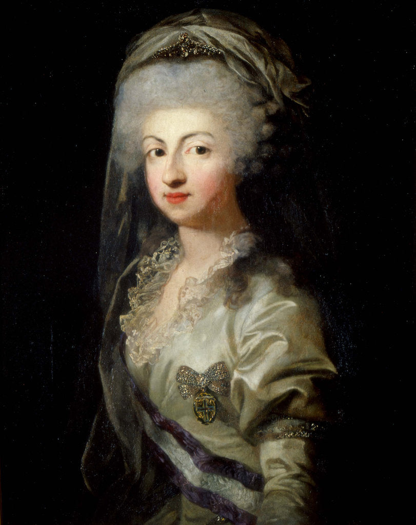Detail of Portrait of Princess Carolina Maria Teresa Giuseppa of Parma, Late 18th century by Anonymous
