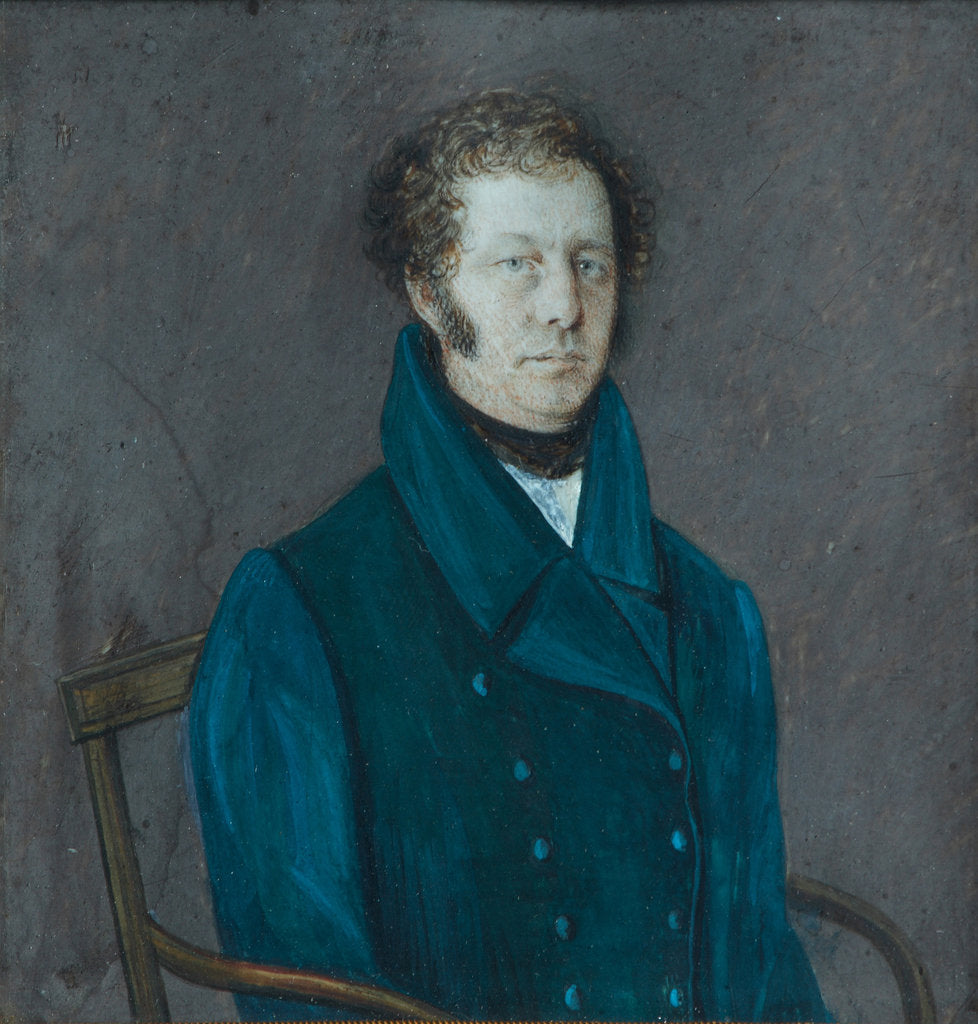 Detail of Portrait of Alexey Gavrilovich Popov, Second quarter of the 19th cen by Anonymous