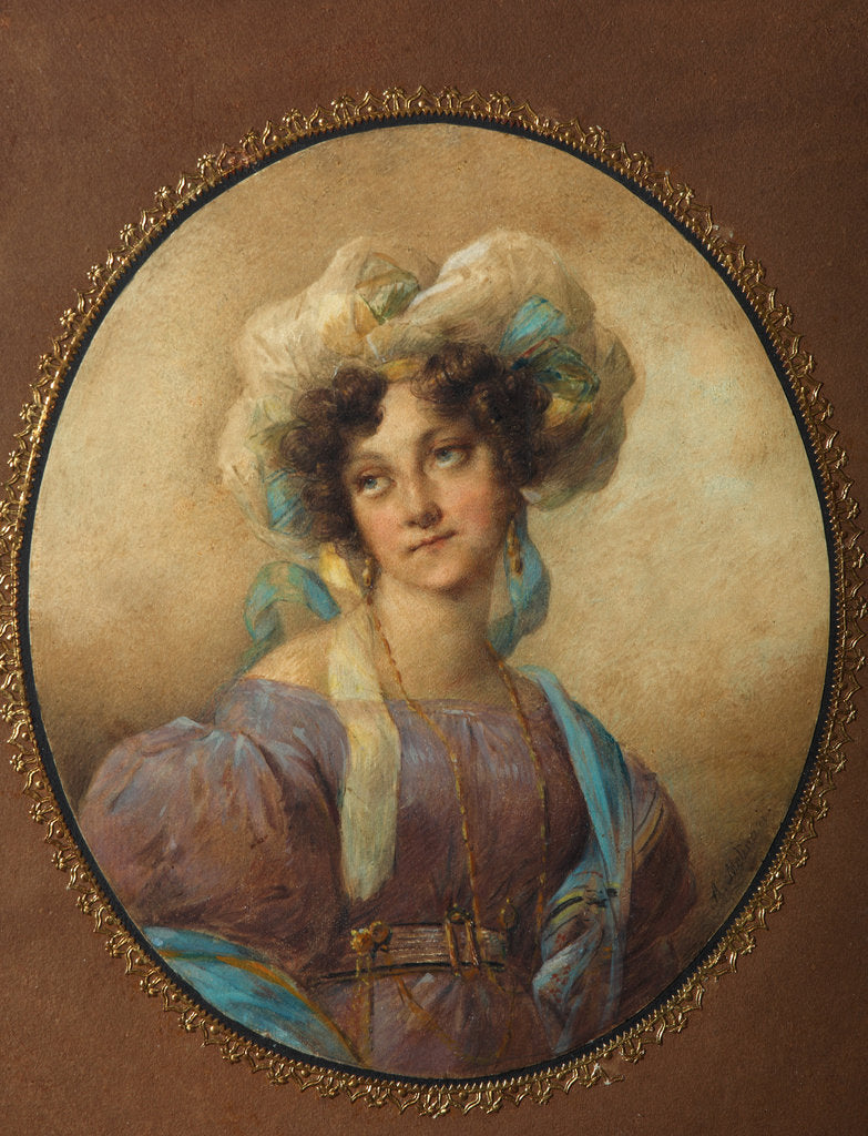 Detail of Portrait of Yelena Alexandrovna Golitsyna, née Naryshkina, 1820s by Anonymous