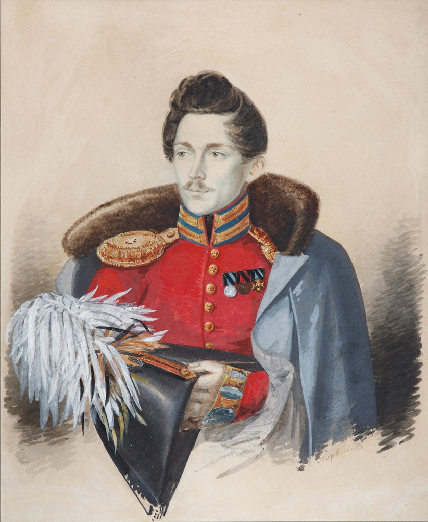 Detail of Portrait of Baron Yegor Fyodorovich Tiesenhausen, 1830s by A.A. Pokrovsky