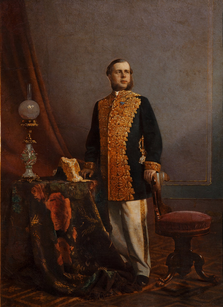 Detail of Portrait of Vasily Yuryevich Poznansky, 1860s by Anonymous