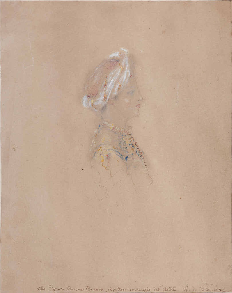 Detail of Portrait of Grand Duke Nikolai Nikolayevich of Russia (1831?1891), 1830-1840s by Alexandre de Valentini