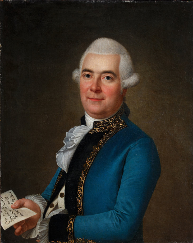 Detail of Portrait of Arvid Wittfooth, 1789 by Adolf Ulrik Wertmüller