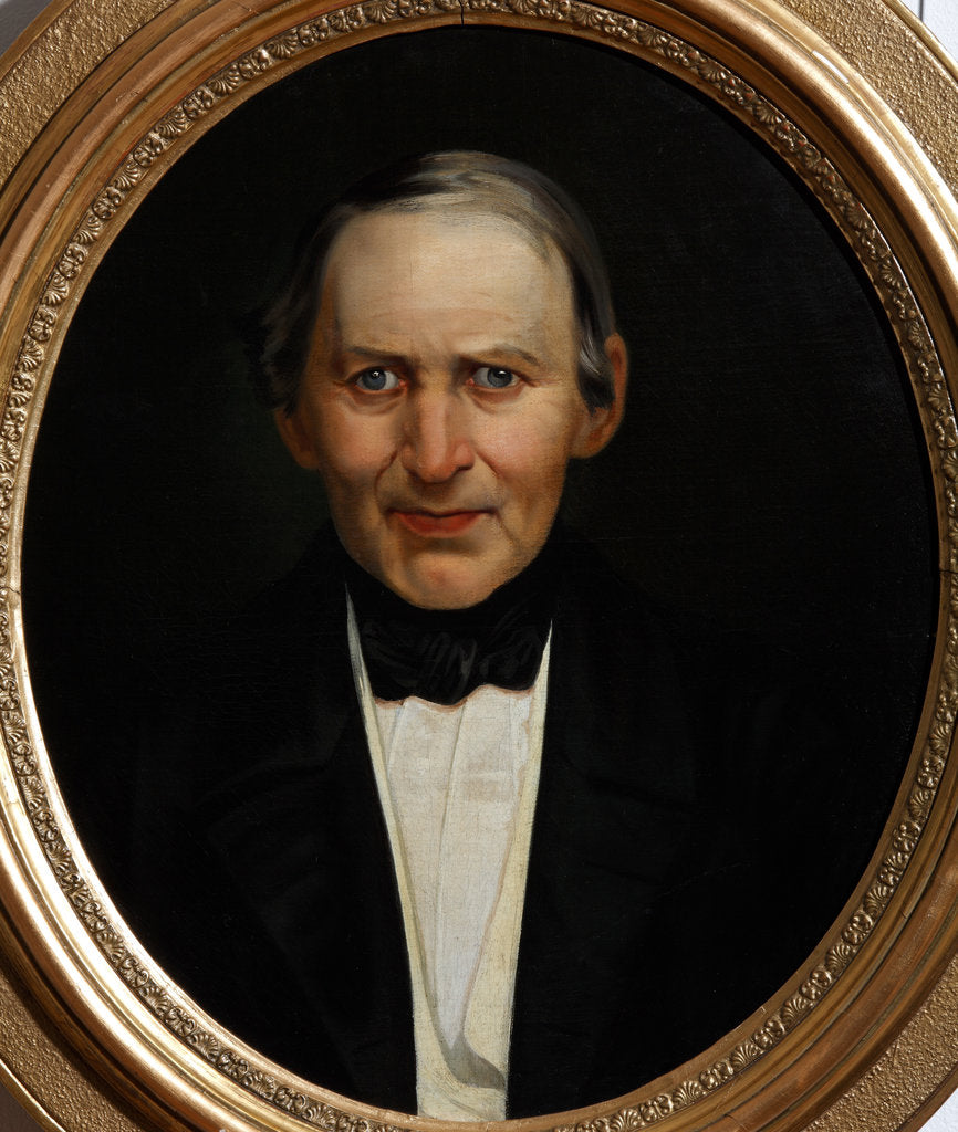 Detail of Portrait of Alexander Philippovich Smirdin, 1857 by Anonymous