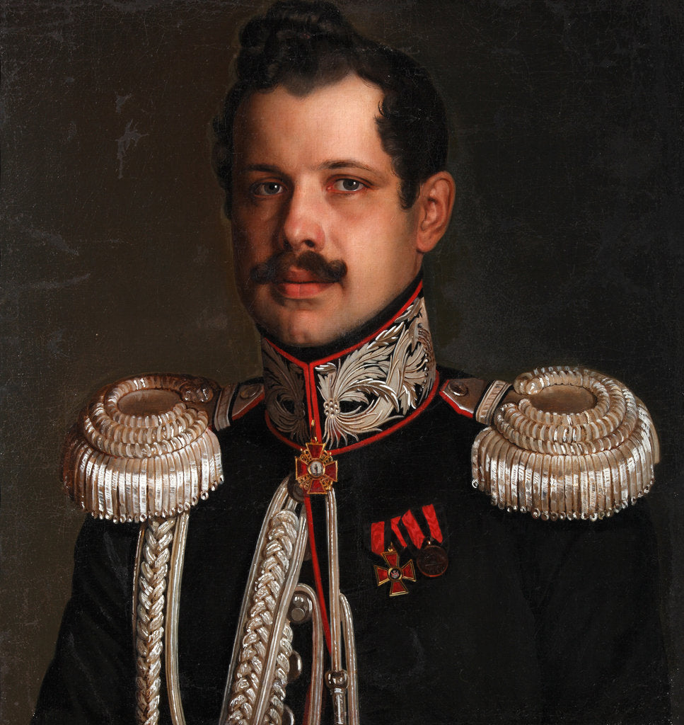 Detail of Portrait of Yuri Ignatievich Poznansky, c. 1830 by Anonymous