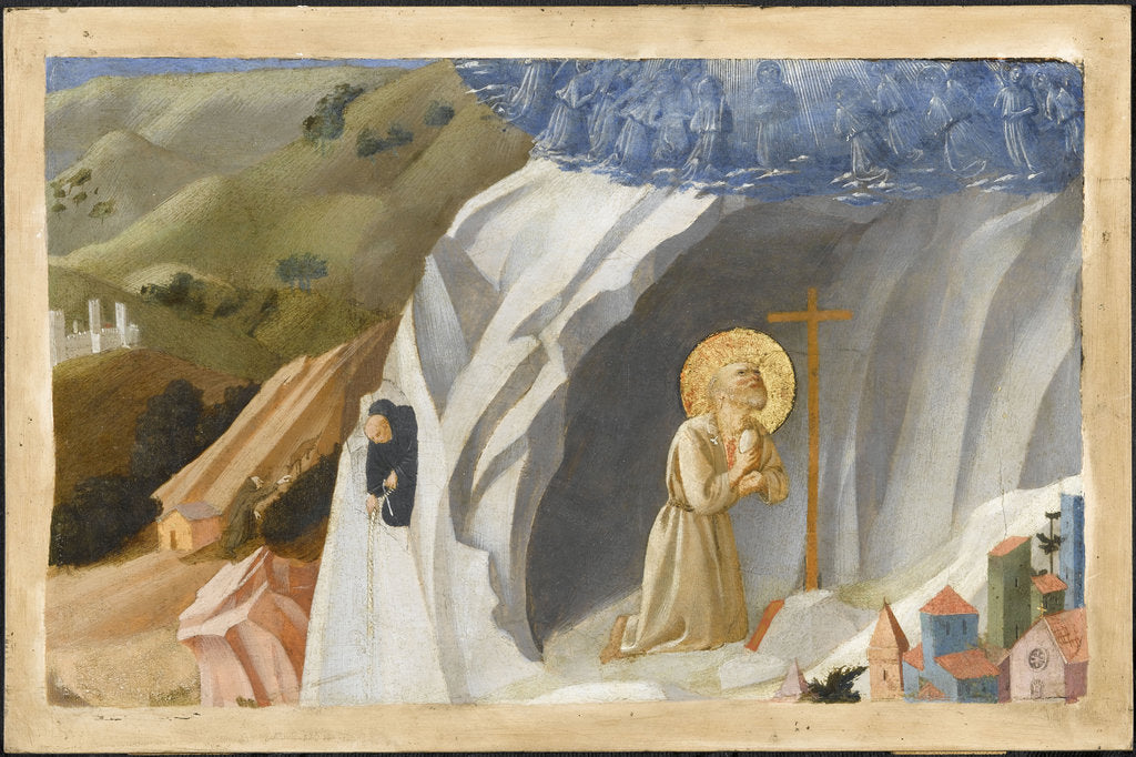 Detail of Saint Benedict Tempted in the Wilderness, 1430 by Fra Giovanni da Fiesole Angelico