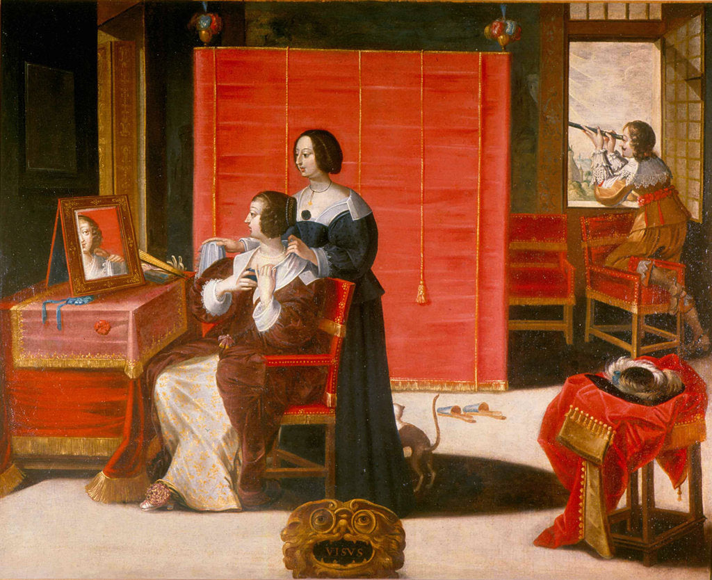 Detail of La vue, after 1635 by Abraham Bosse