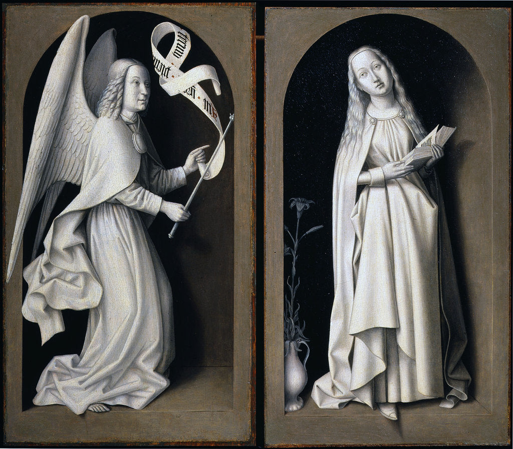 Detail of The Annunciation, 1489 by Master of the Baroncelli Portraits