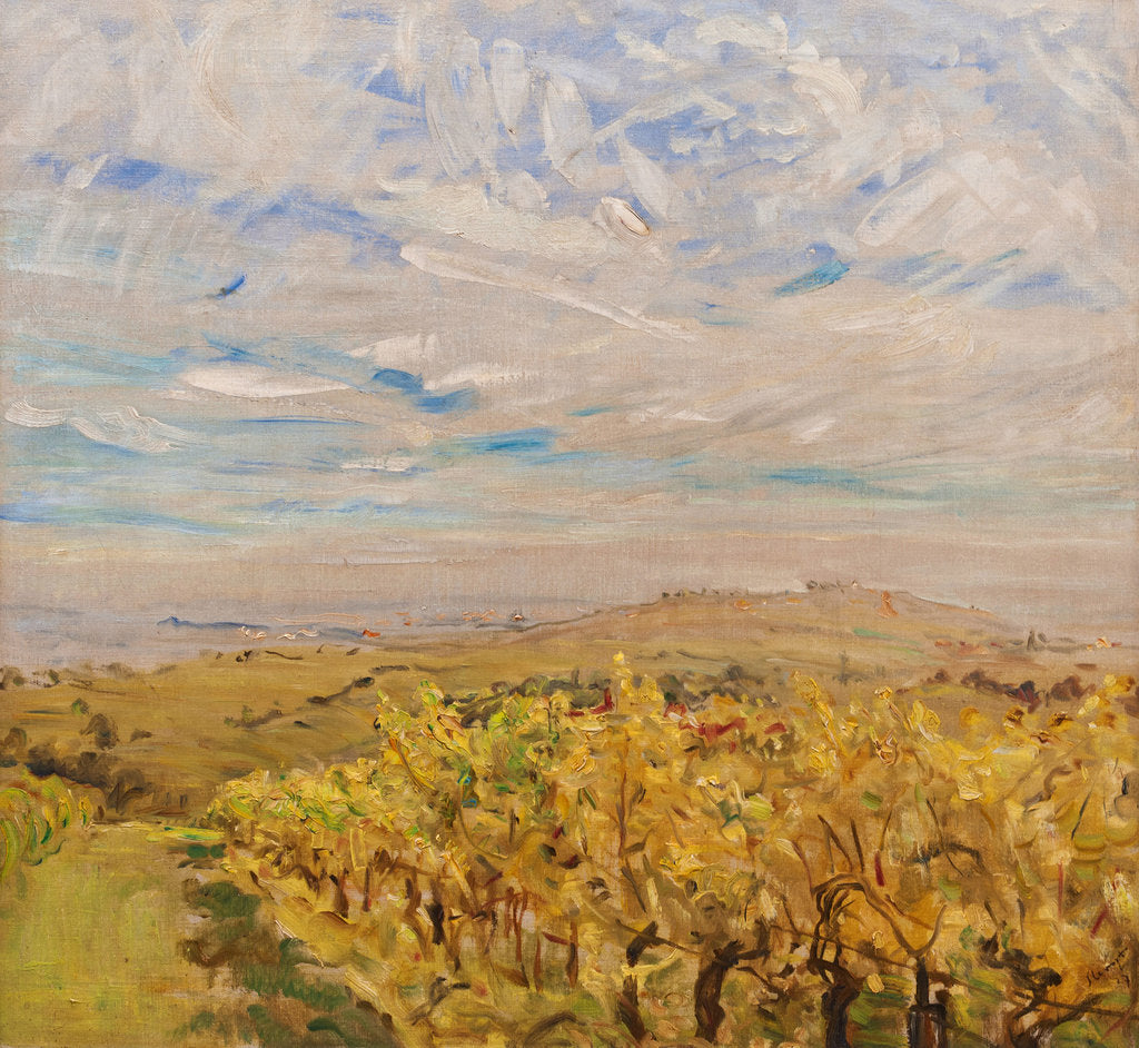Detail of Early Autumn in the Palatinate. Vineyards near Neukastel, 1927 by Max Slevogt