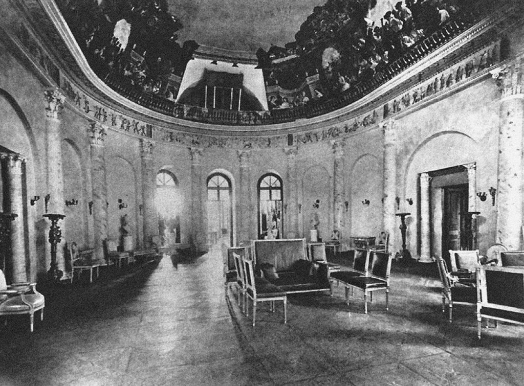 Detail of Ostafyevo Estate. Oval Hall, End of 19th century by Anonymous