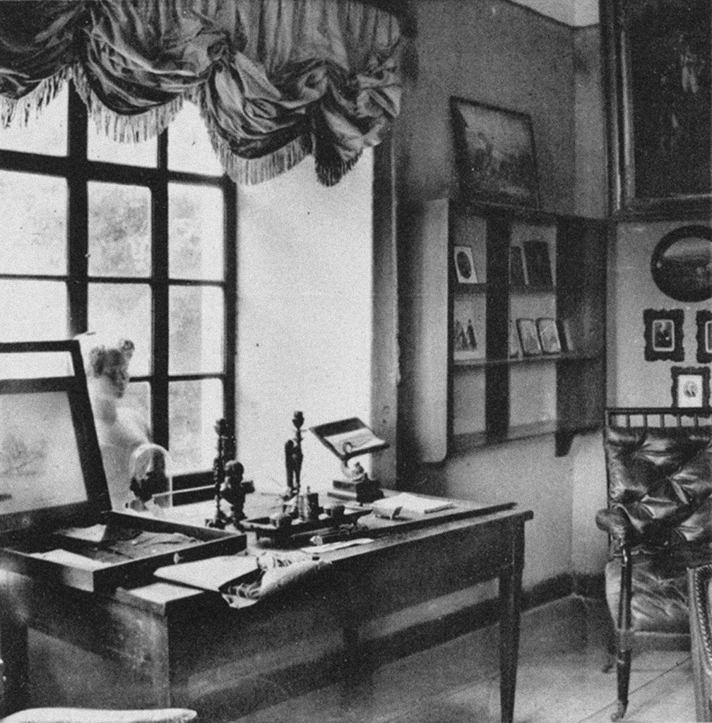 Detail of Ostafyevo Estate. The Desk of Alexander Pushkin, End of 19th century by Anonymous