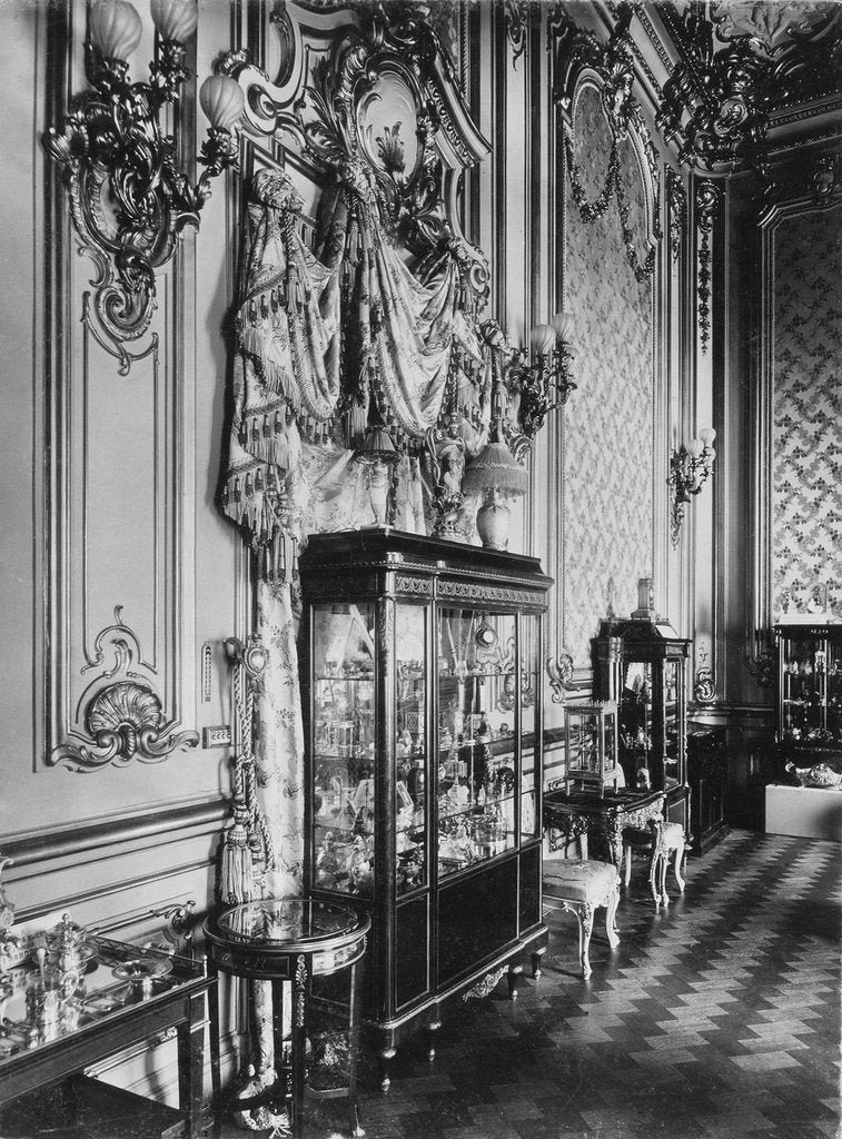 Detail of The Exhibition of the Fabergé House, 1902 by Karl Karlovich Bulla