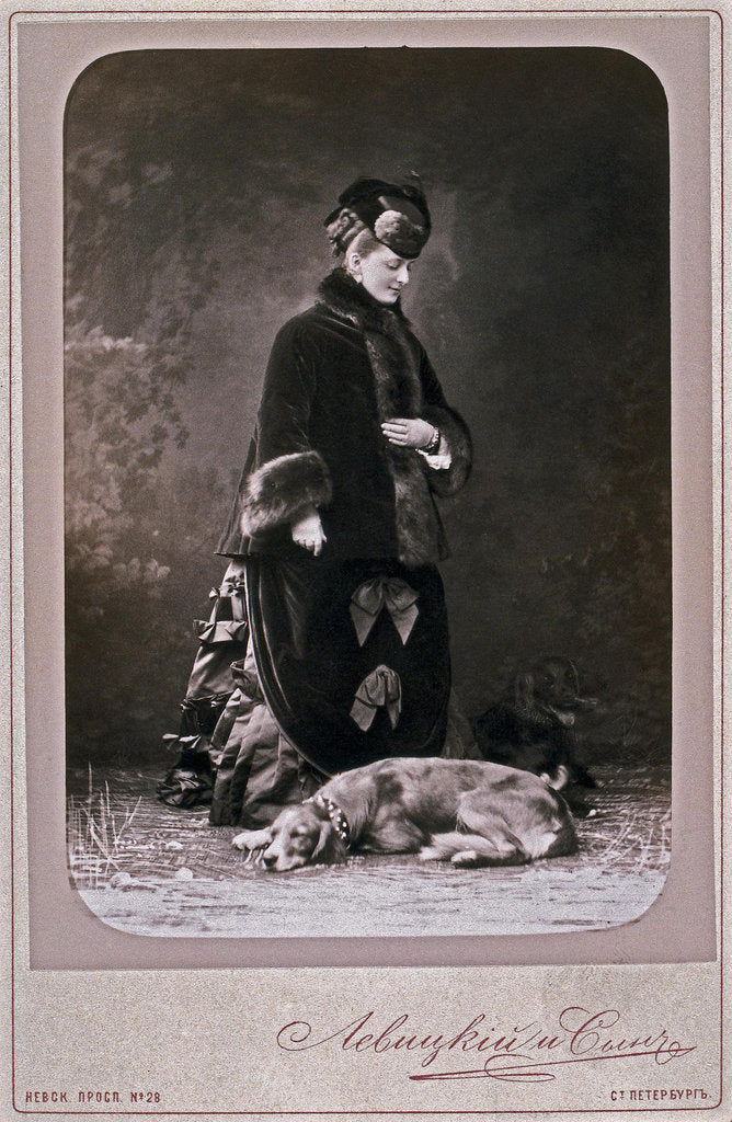 Detail of Princess Ekaterina Mikhailovna Dolgorukova, 1870s by Sergei Lvovich Levitsky