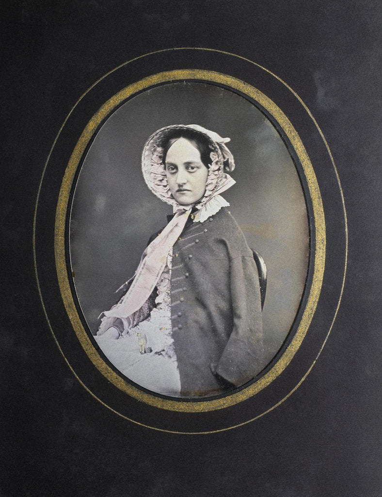 Detail of Portrait of Countess Anna Dmitrievna Stroganova, née Buturlina, 1840s by Josef Weninger