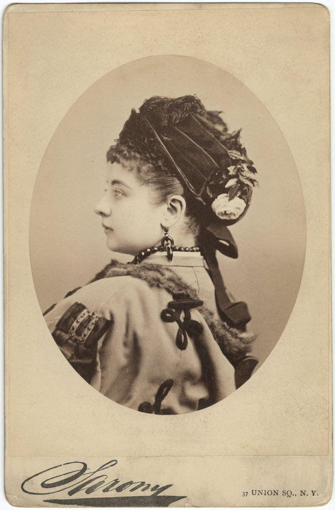 Detail of Portrait of Pauline Lucca by Napoleon Sarony