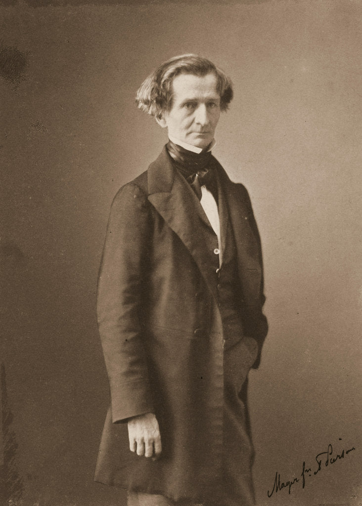 Detail of Portrait of Hector Berlioz, c. 1850 by Pierre-Louis Pierson