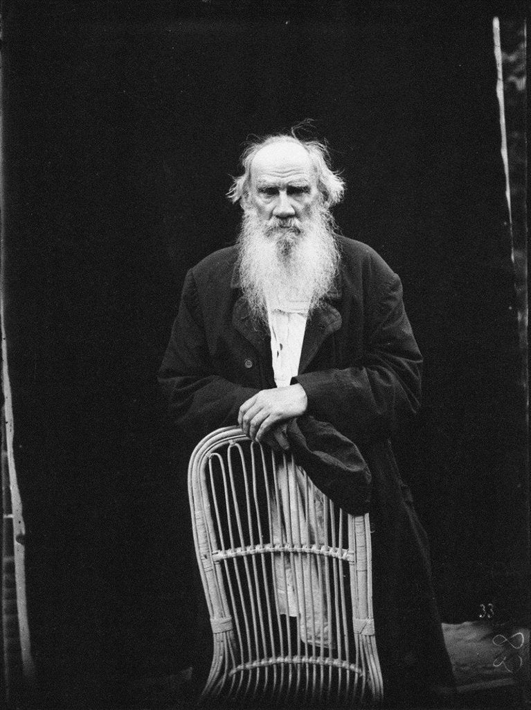 Detail of The author Leo Tolstoy, 1902 by Karl Karlovich Bulla