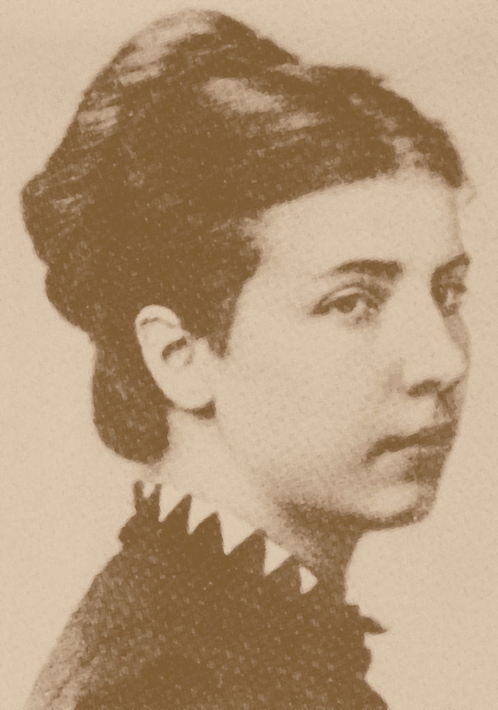 Detail of Yelisaveta Lukinichna Dmitrieva, née Kusheleva, 1871 by Alphonse Liébert