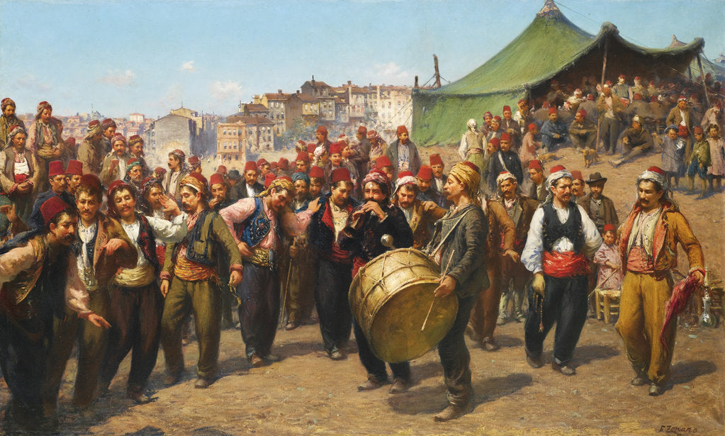 Detail of Bayram by Fausto Zonaro