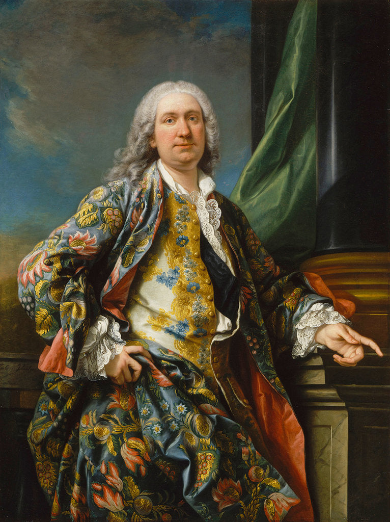 Detail of Portrait of an unknown man, ca 1735-1739 by Carle Van Loo