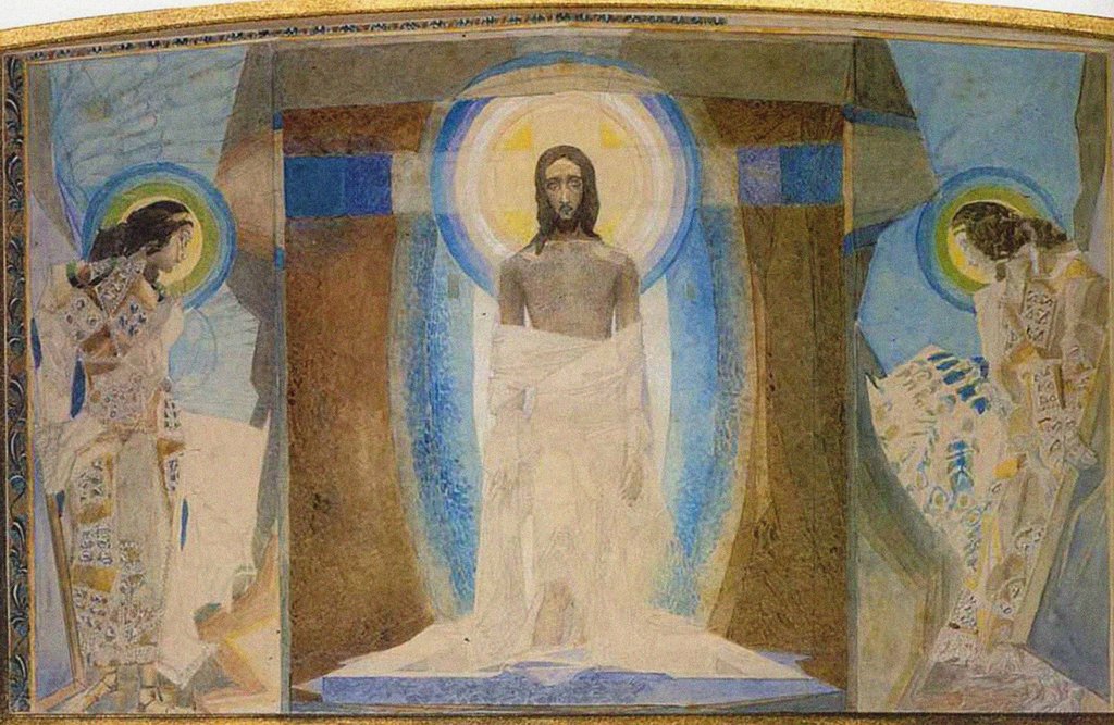 Detail of The Resurrection (Triptych), 1887 by Mikhail Alexandrovich Vrubel