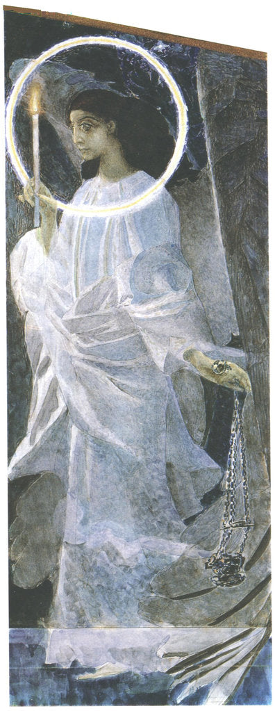 Detail of Angel with a Candle, 1887 by Mikhail Alexandrovich Vrubel
