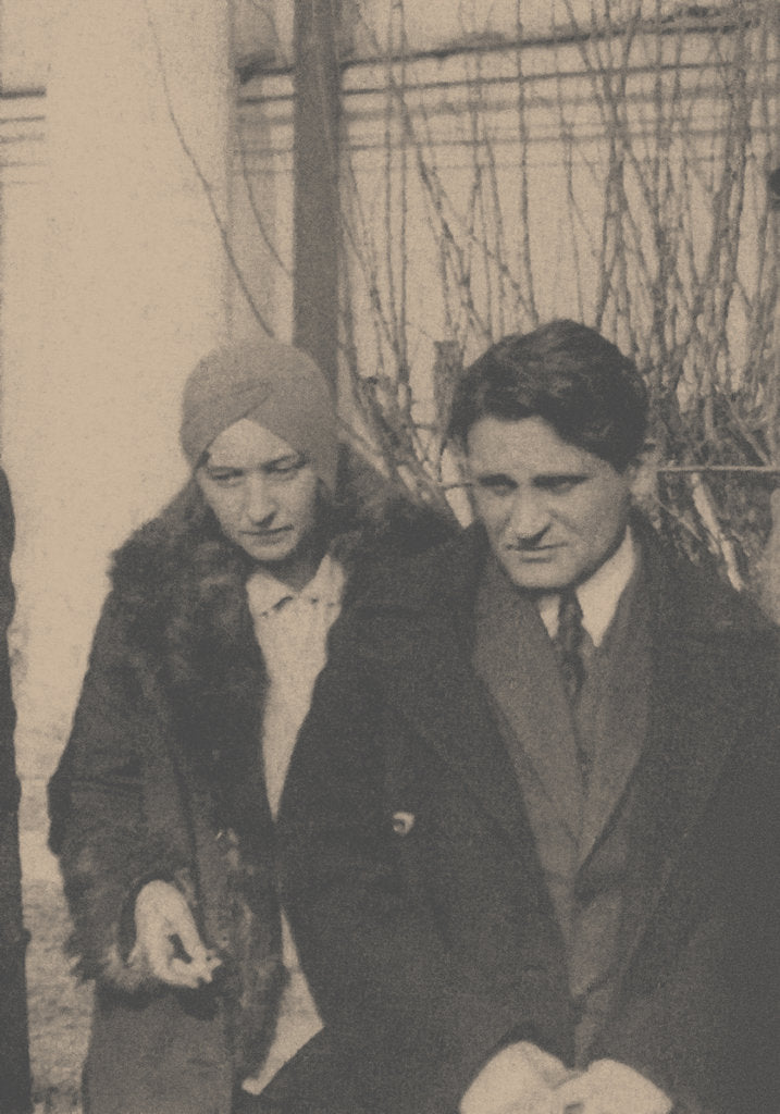 Detail of Serafima Suok-Narbut and Yury Olesha at the Funeral of Vladimir Mayakovsky, 1930 by Ilya Arnoldovich Ilf