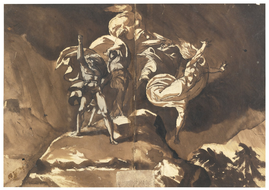 The Witches Floating Above Macbeth and Banquo by Johann Heinrich Füssli
