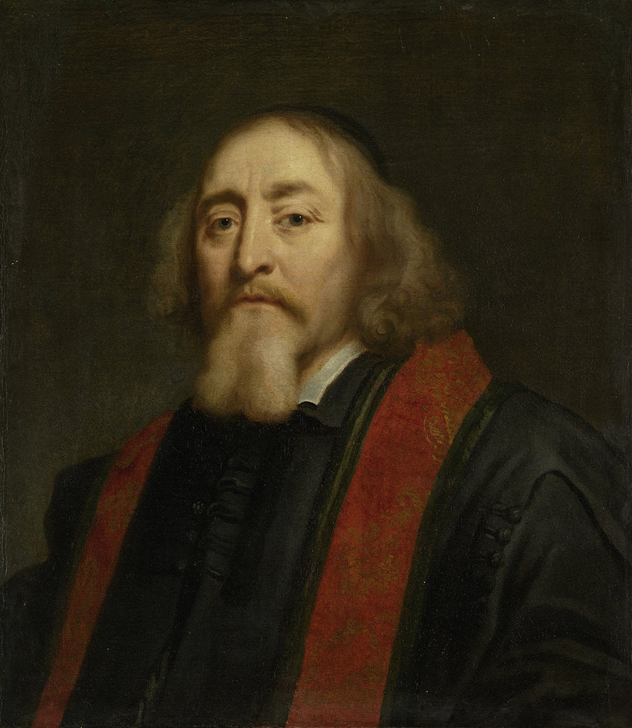 Detail of Portrait of Jan Amos Comenius, Betveen 1650 and 1670 by Jürgen Ovens