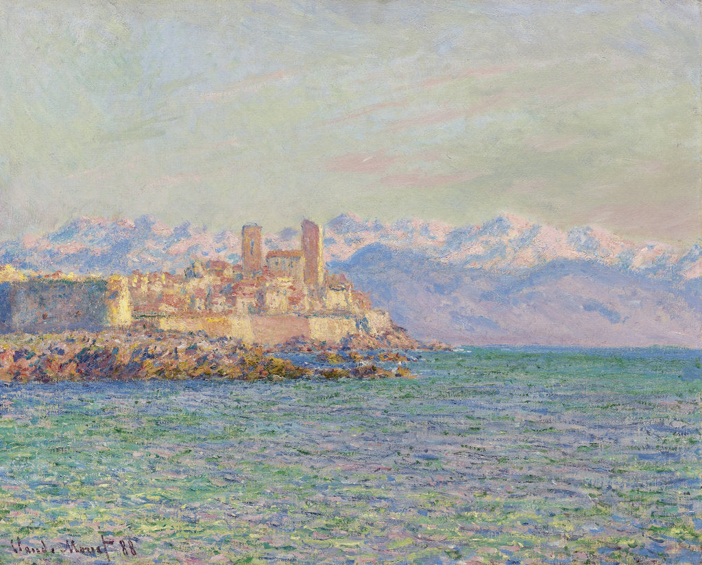 Detail of Antibes, Le Fort, 1888 by Claude Monet