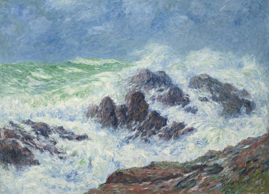 Detail of Heavy Weather at Saint Grenoble, Pointe de Penmarch, 1905 by Henry Moret