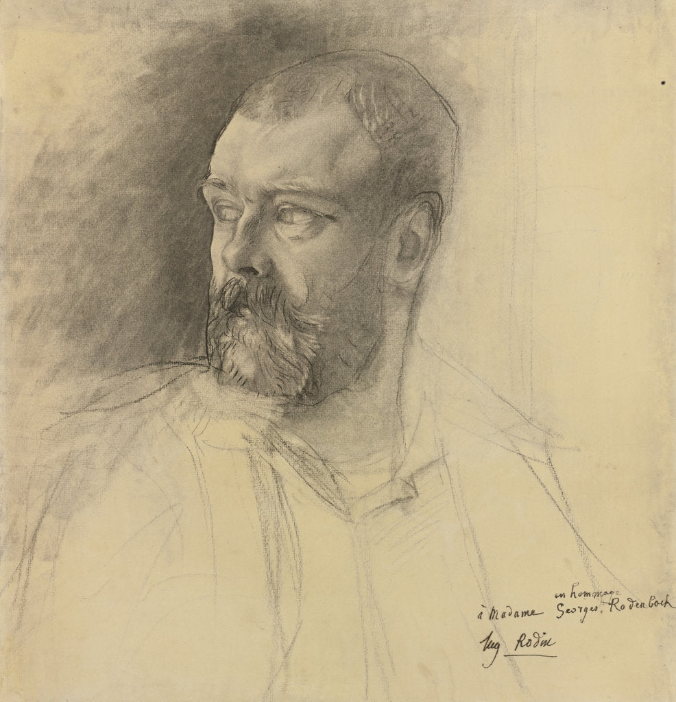 Detail of Portrait of Octave Mirbeau, ca 1893 by Auguste Rodin