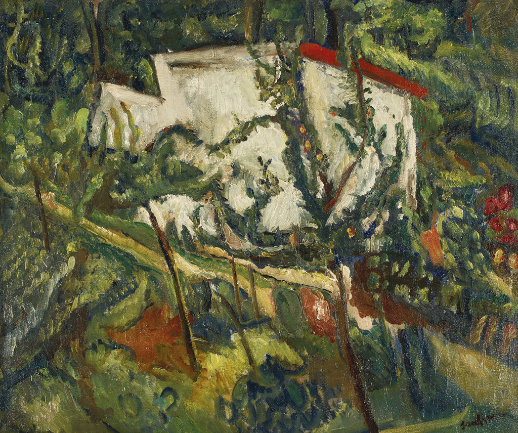 Detail of Maison de Clamart, c. 1918 by Chaim Soutine
