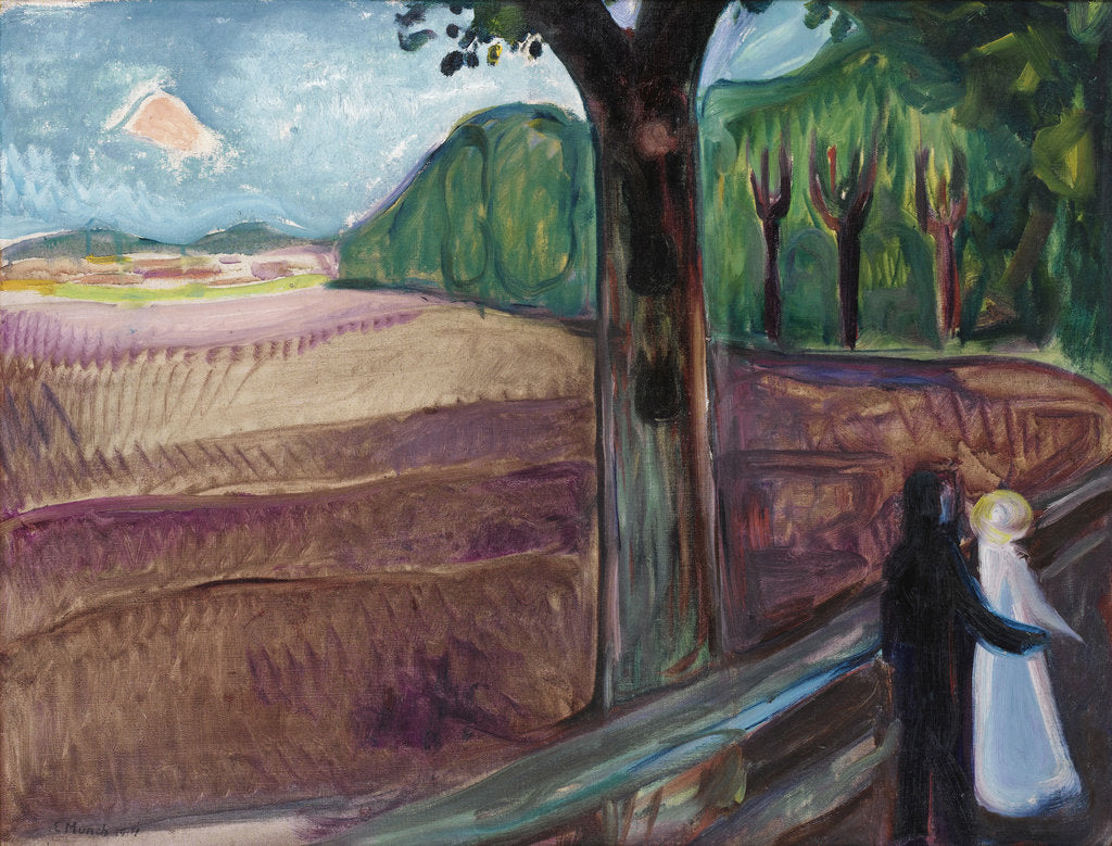 Detail of Summer Night (Sommernatt), 1917 by Edvard Munch