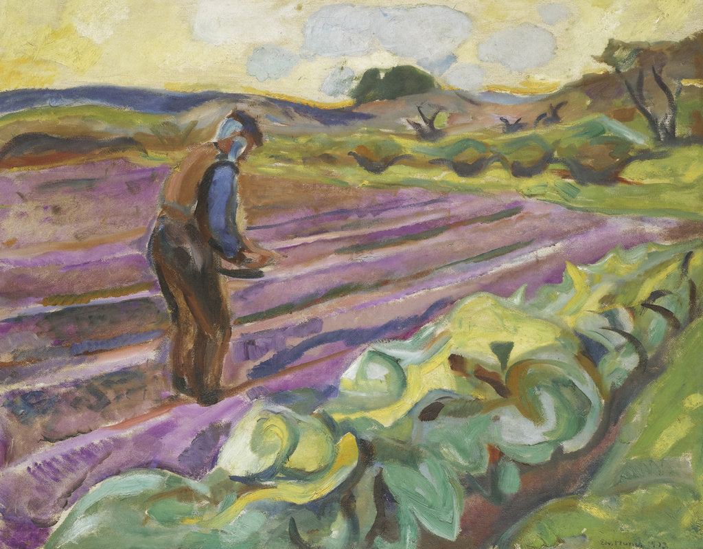 Detail of The sower, 1913 by Edvard Munch