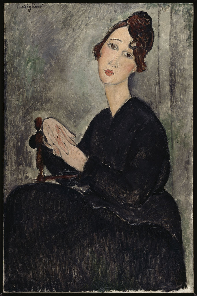 Detail of Portrait of Dèdie, 1918 by Amedeo Modigliani
