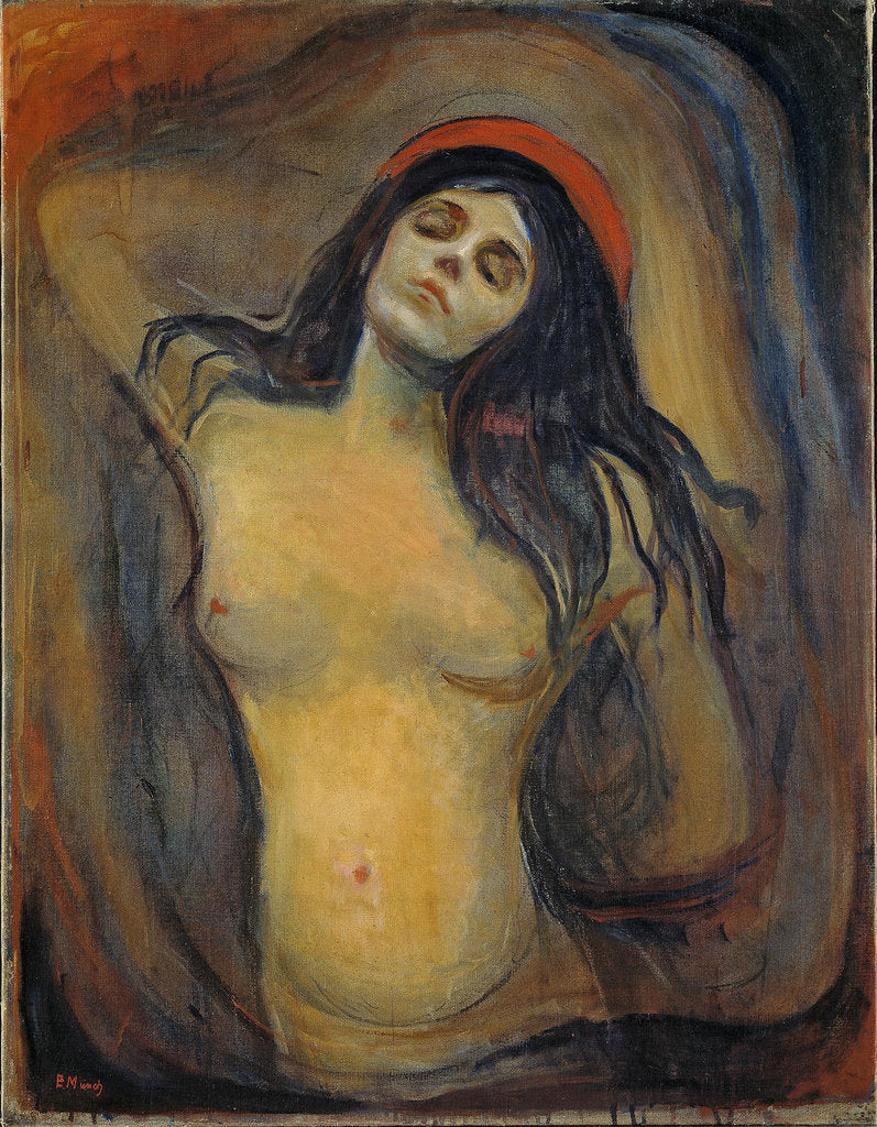 Detail of Madonna, 1894-1895 by Edvard Munch