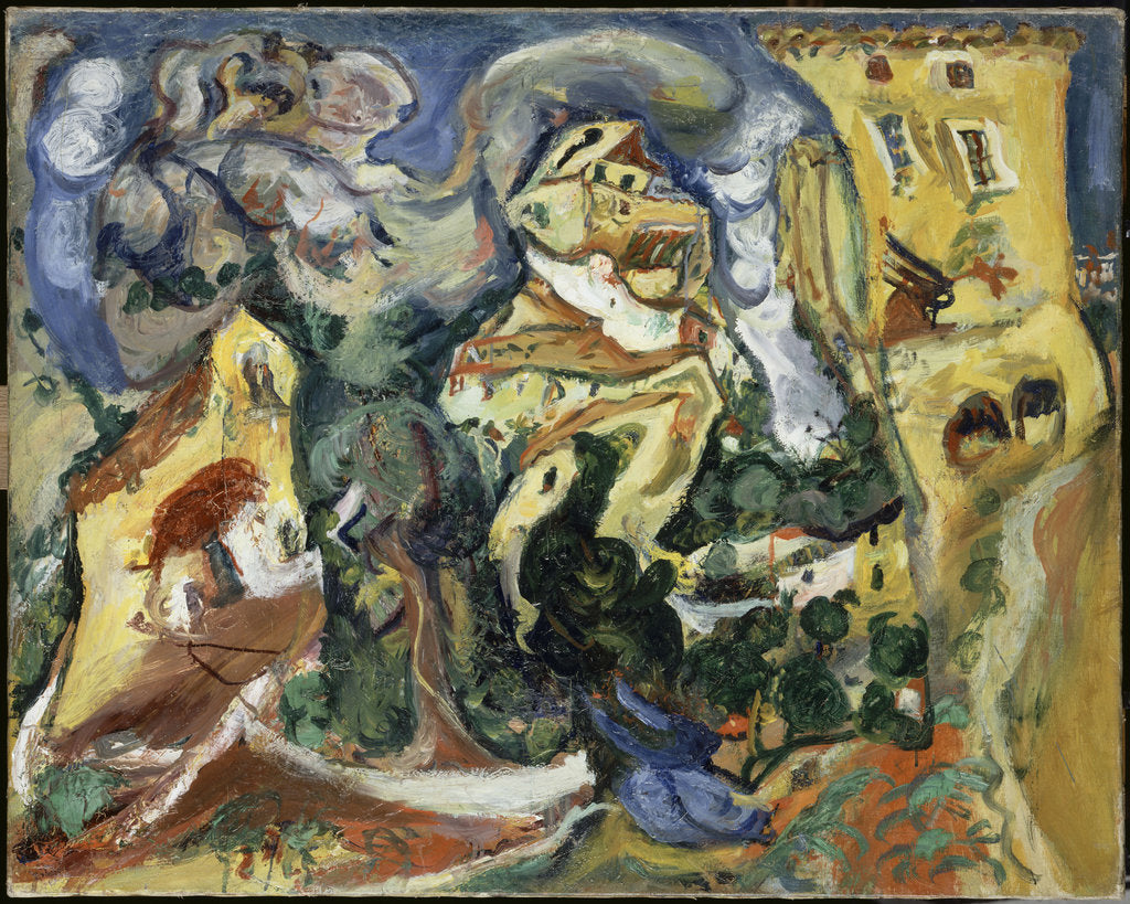 Detail of The Village, ca 1923 by Chaim Soutine
