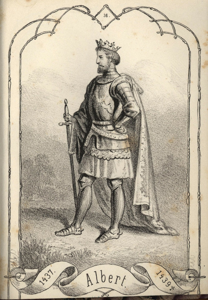 Detail of Albert the Magnanimous, King of Hungary and Croatia by Béla Vizkelety