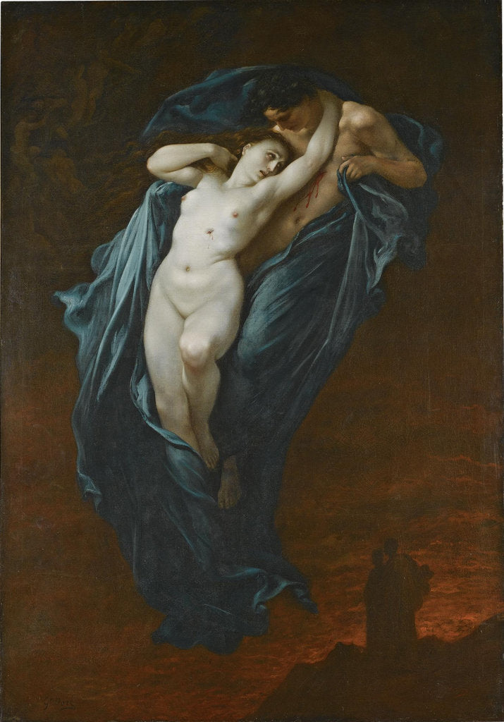 Detail of Paolo and Francesca by Gustave Doré