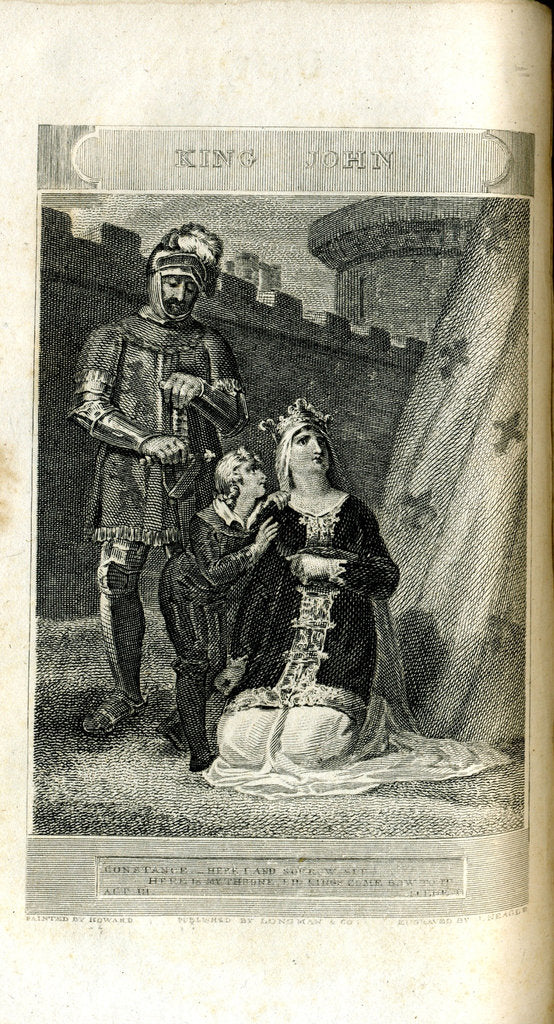 Detail of King John by William Shakespeare. Performed at Covent Garden on Saturday 20th April 1811 by Neagle