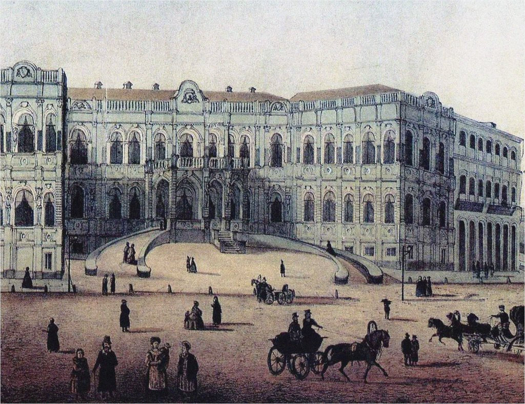 Detail of The Chertkov House on Myasnitskaya Street in Moscow, 1860s by Anonymous